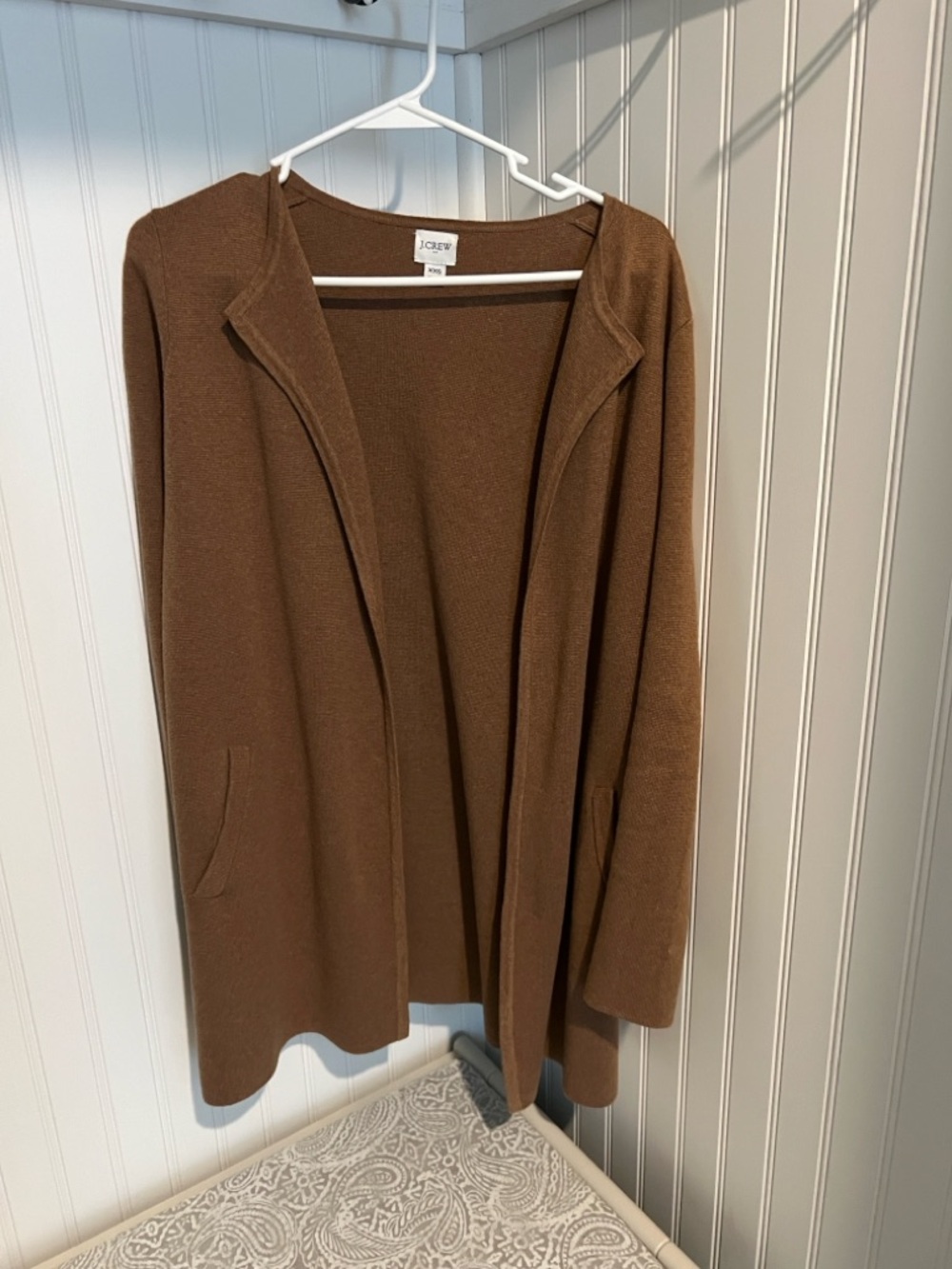 J. Crew Brown Open-Front Blazer Cardigan